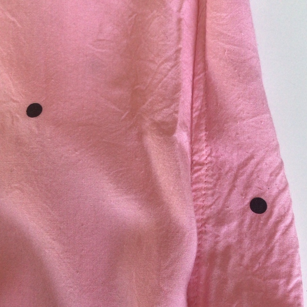 Lazy Oaf Go Away pink polka dot button up shirt dress - Picture 15 of 16